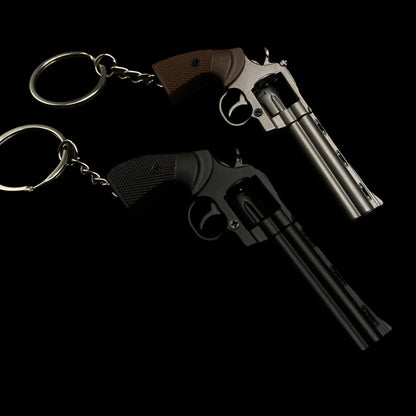 Detachable Metal Python 357 Mini Gun Keychain