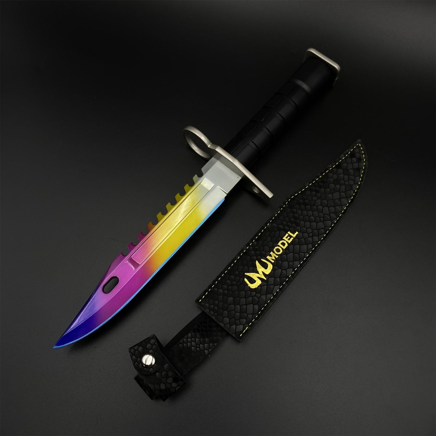 33CM/13" CS2 1:1 Scale Zinc Alloy M9 Bayonet Replica-Blunt Blade Prop
