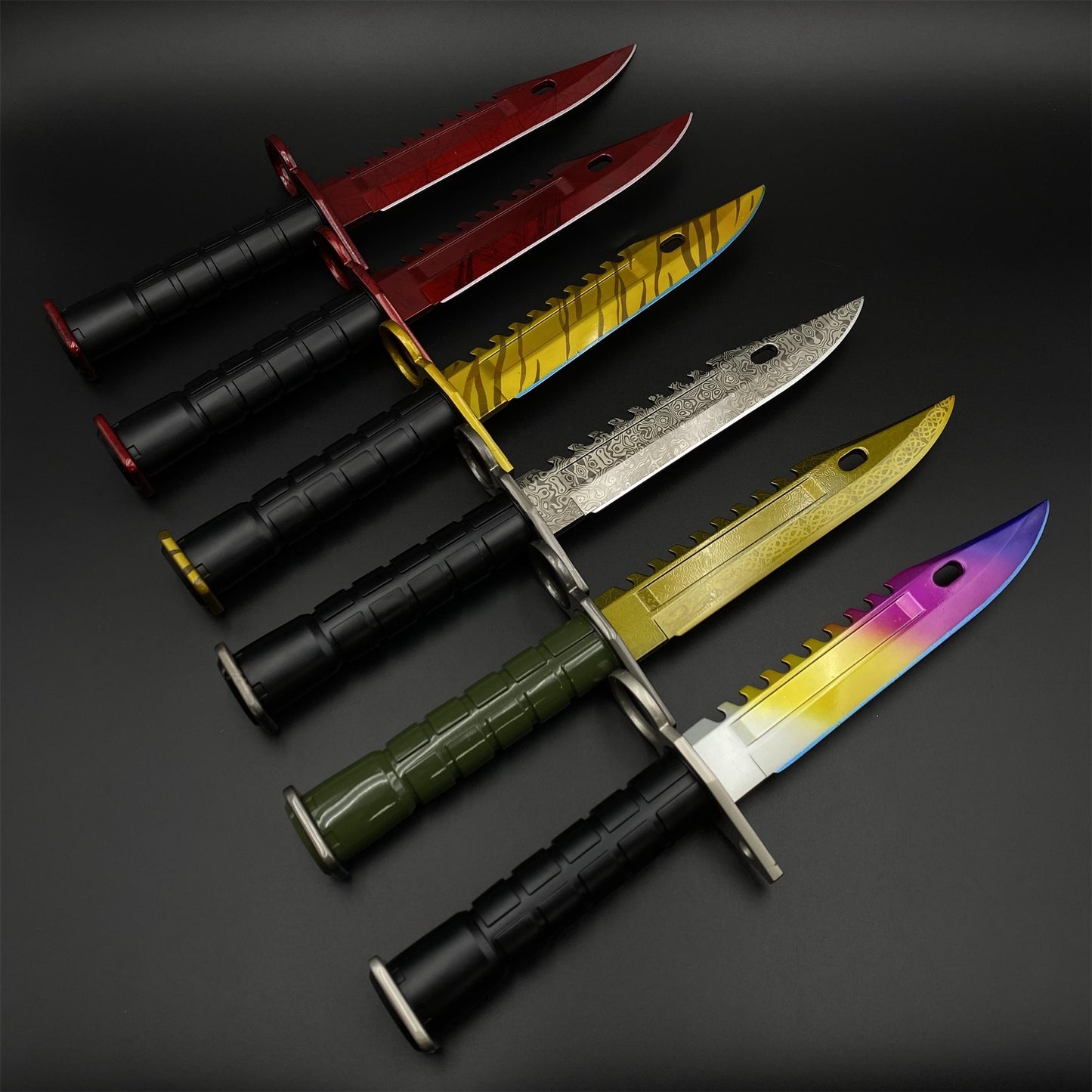 33CM/13" CS2 1:1 Scale Zinc Alloy M9 Bayonet Replica-Blunt Blade Prop