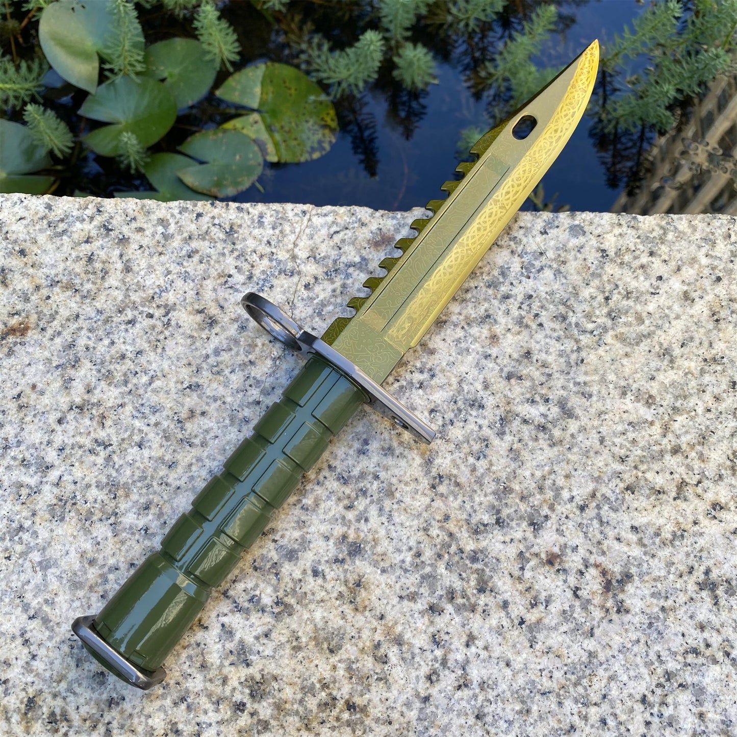 33CM/13" CS2 1:1 Scale Zinc Alloy M9 Bayonet Replica-Blunt Blade Prop