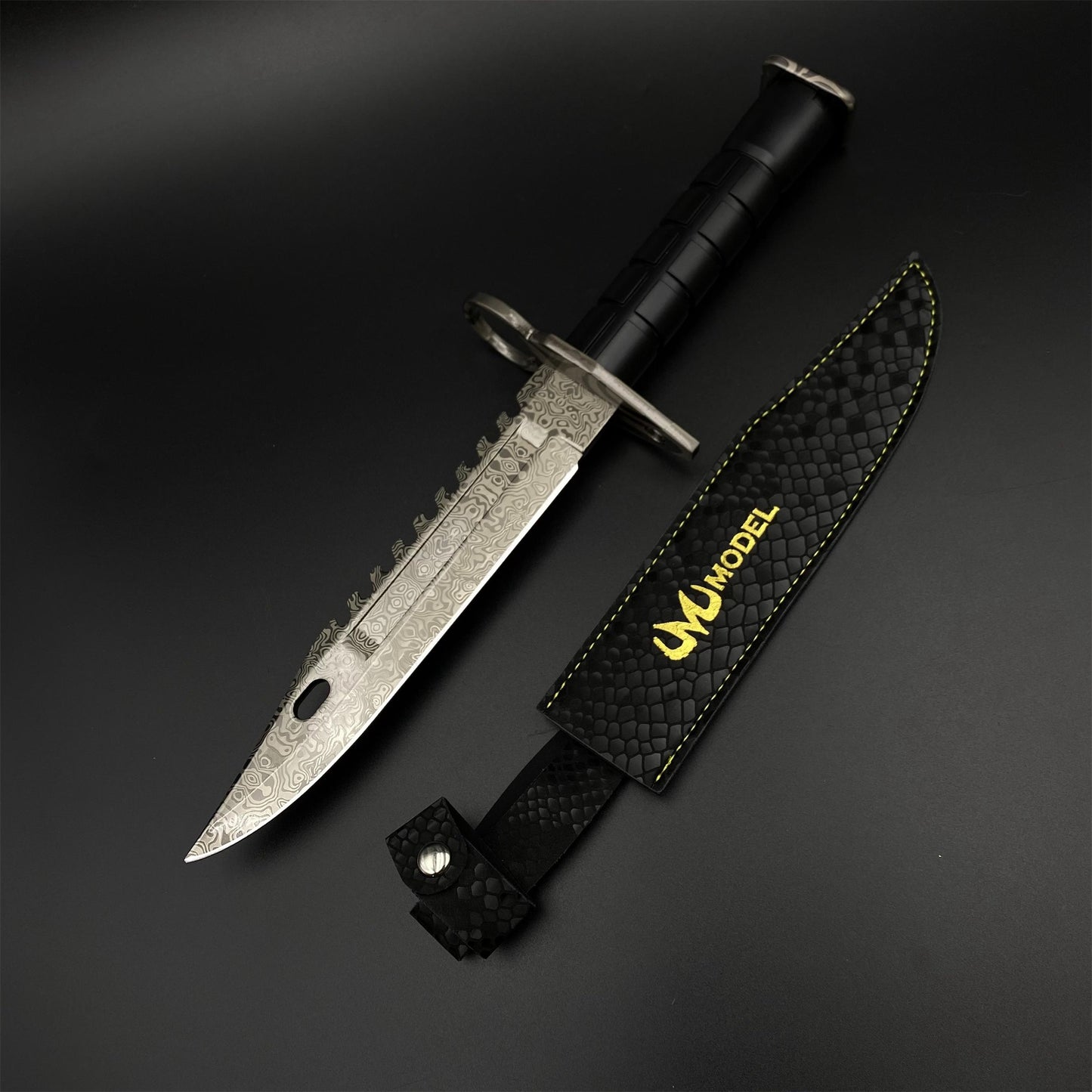 33CM/13" CS2 1:1 Scale Zinc Alloy M9 Bayonet Replica-Blunt Blade Prop