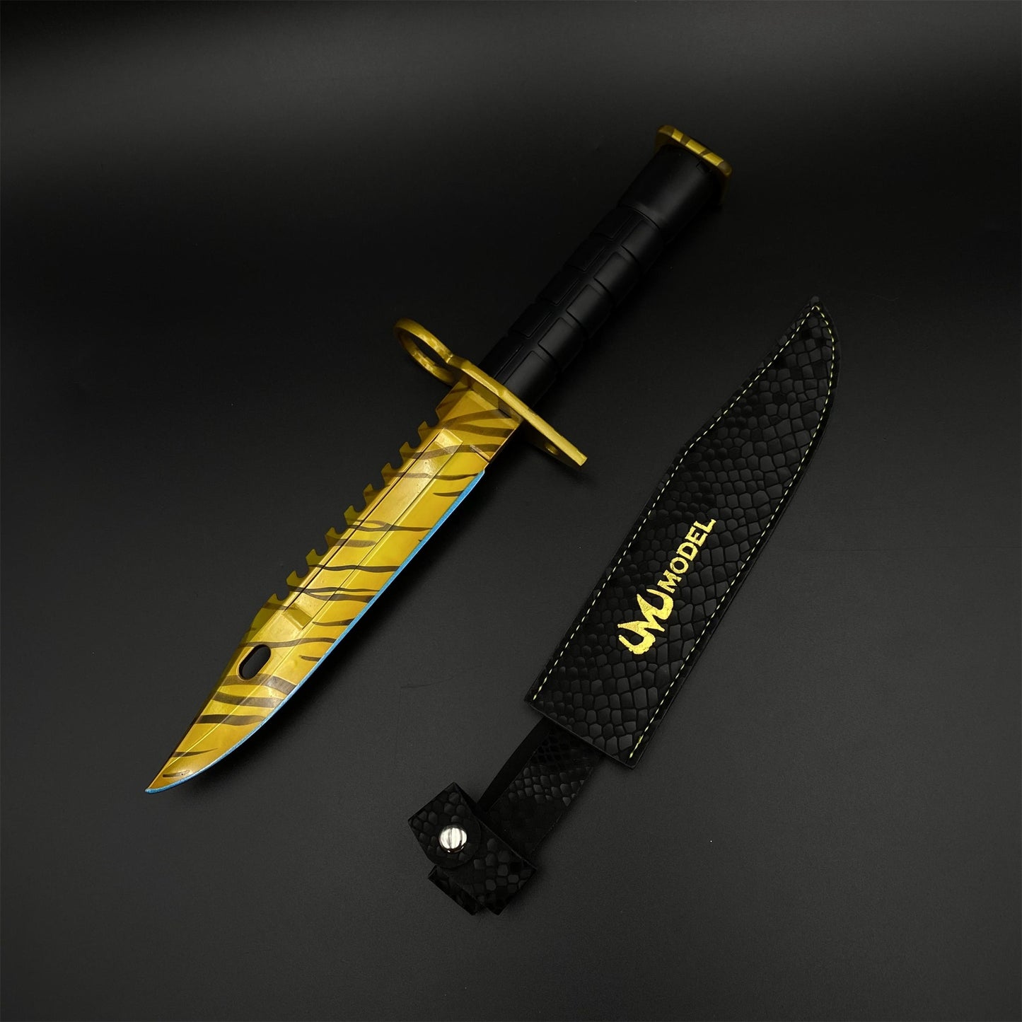 33CM/13" CS2 1:1 Scale Zinc Alloy M9 Bayonet Replica-Blunt Blade Prop