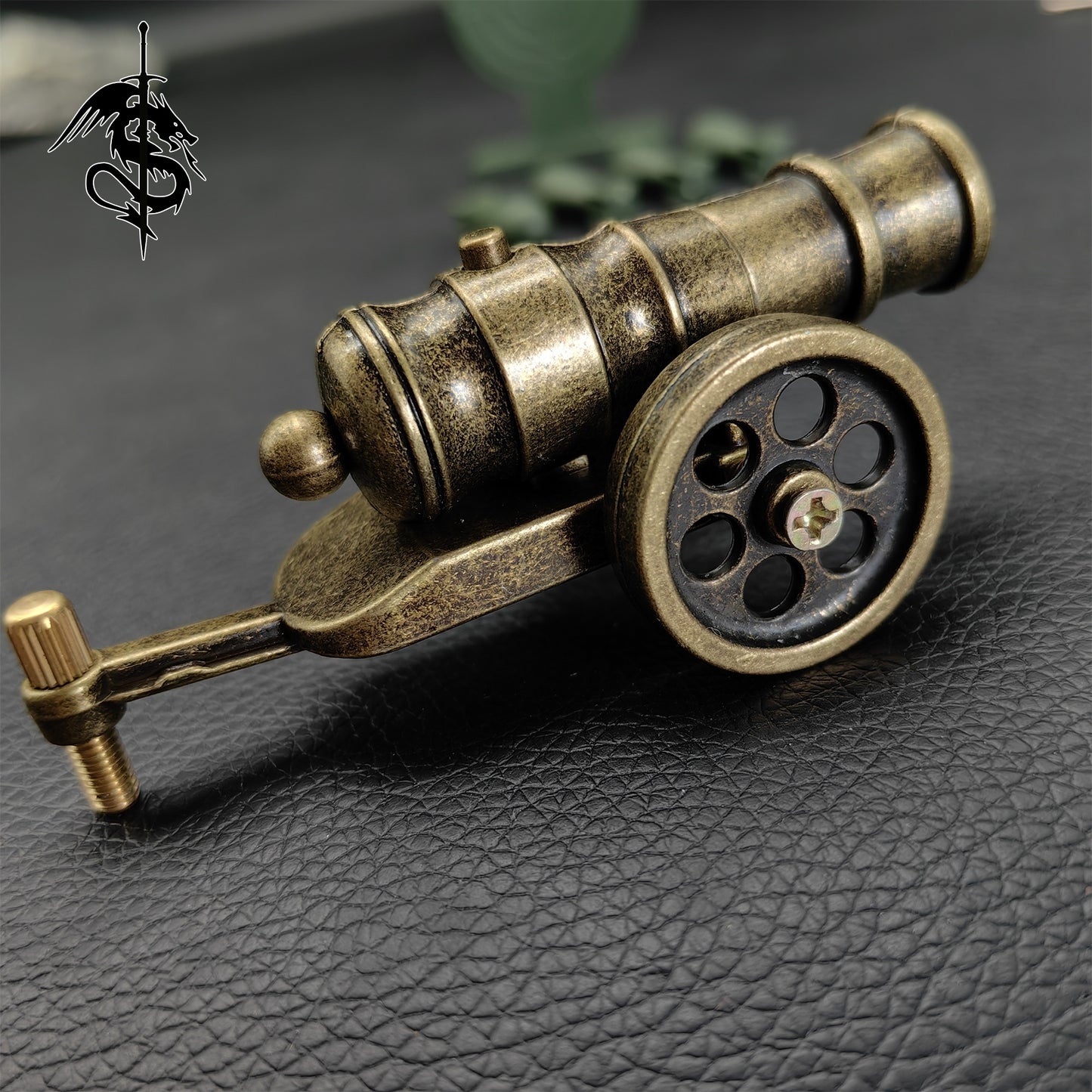 Metal Cannon Tiny Antiqued Smoothbore Cannon Funny Military Model