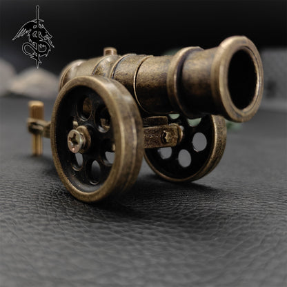 Metal Cannon Tiny Antiqued Smoothbore Cannon Funny Military Model