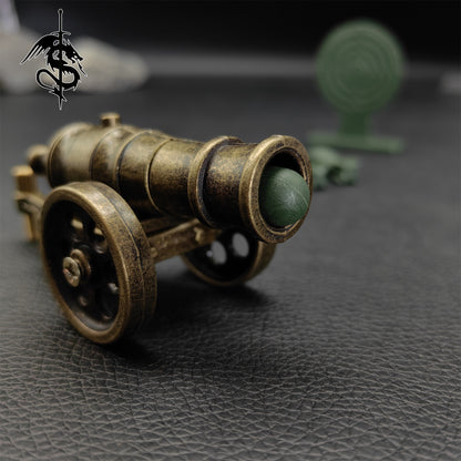 Metal Cannon Tiny Antiqued Smoothbore Cannon Funny Military Model