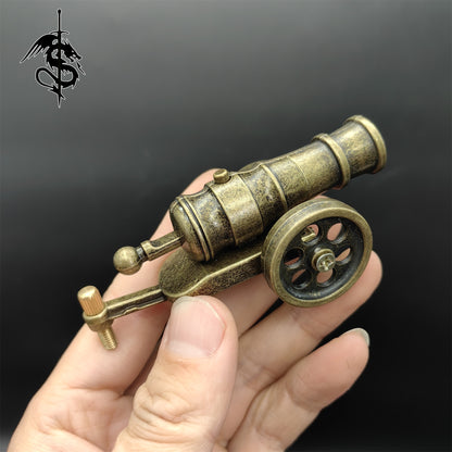 Metal Cannon Tiny Antiqued Smoothbore Cannon Funny Military Model