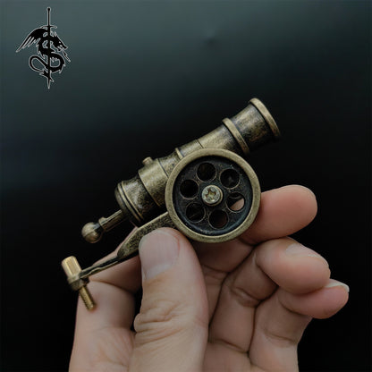 Metal Cannon Tiny Antiqued Smoothbore Cannon Funny Military Model