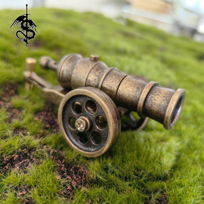 Metal Cannon Tiny Antiqued Smoothbore Cannon Funny Military Model