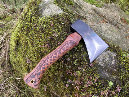 Hand-Forged Hatchet Rosewood Handle Carpenter's Axe