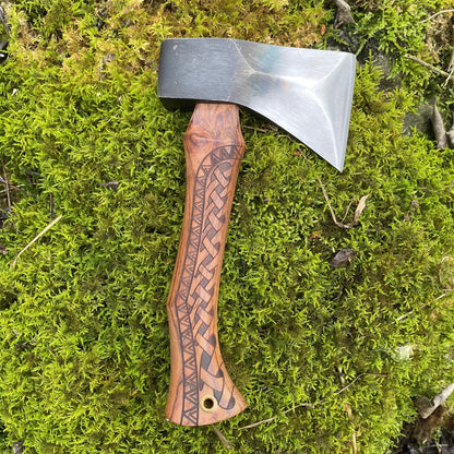 Hand-Forged Hatchet Rosewood Handle Carpenter's Axe