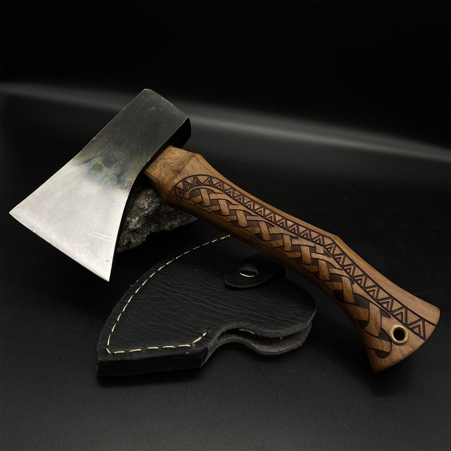 Hand-Forged Hatchet Rosewood Handle Carpenter's Axe