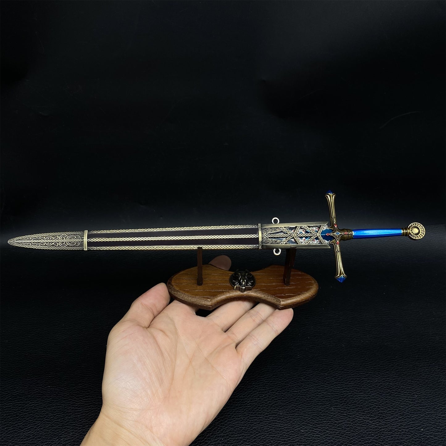 Carian Knight's Sword Metal Mini Art-Golden Plated