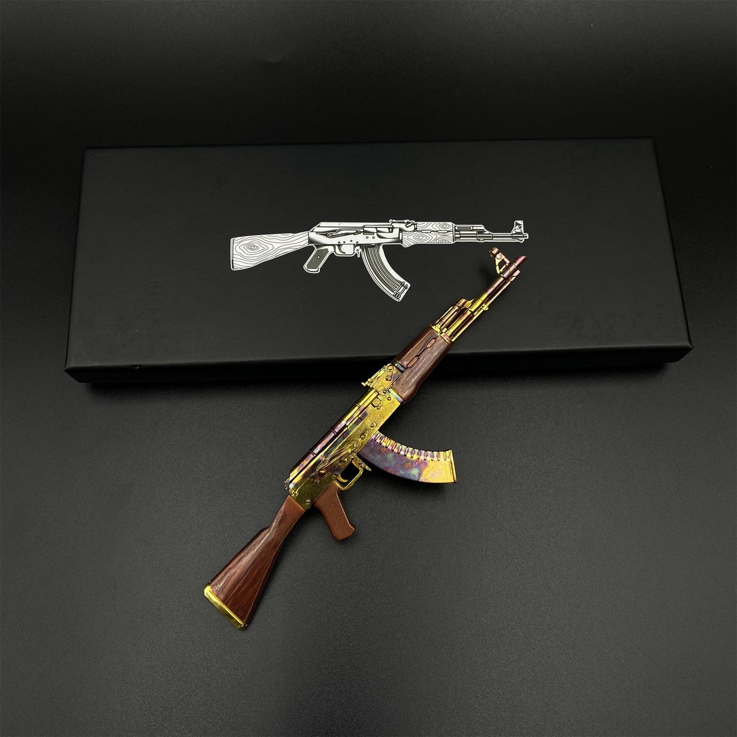 Hot Game CSGO AK‑47 Case Hardened Mini Metal Replica