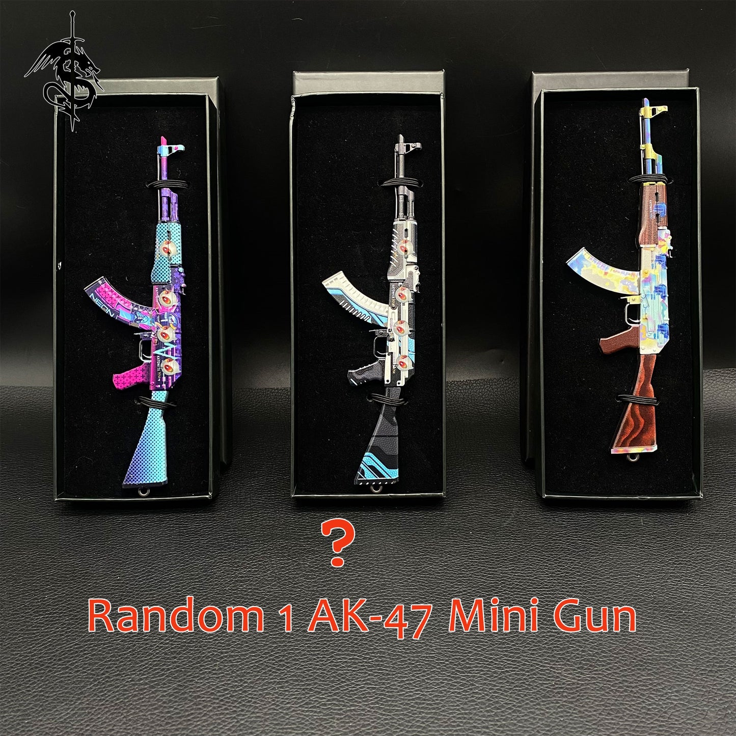 Case Hardened Skin Balisong & Stickers & 4 Keychains &Random 1 AK With Gift Case