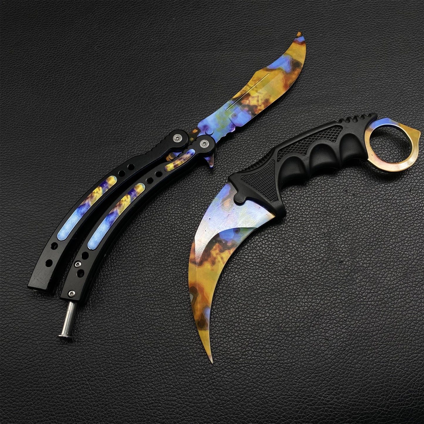 Case Hardened Balisong Karambit Trainer Weapon Case