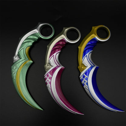 Valo Celadon Dragon Charm Karambit Replica For Display