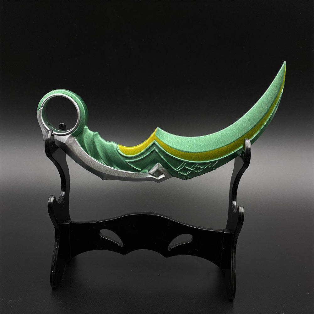 Valo Celadon Dragon Charm Karambit Replica For Display