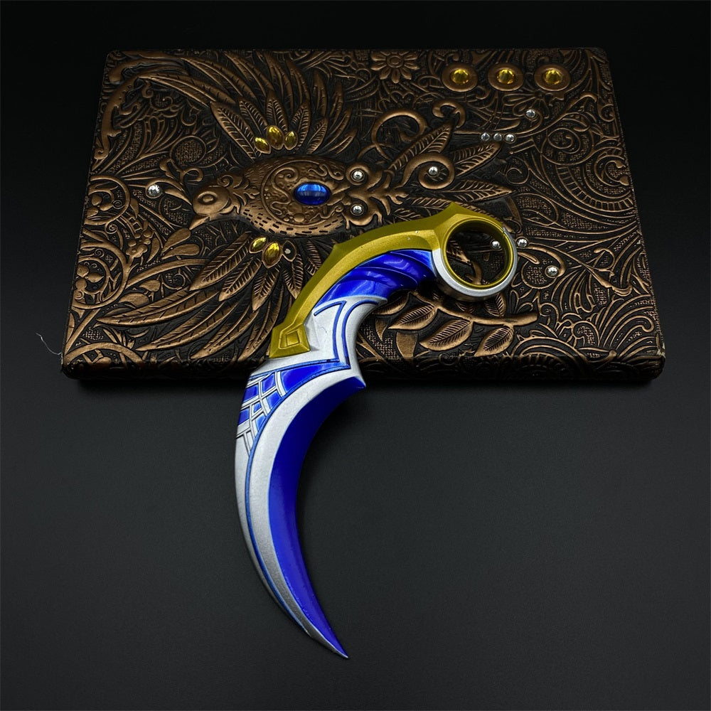 Valo Celadon Dragon Charm Karambit Replica For Display