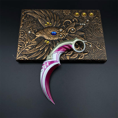 Valo Celadon Dragon Charm Karambit Replica For Display
