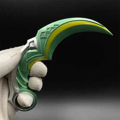 Valo Celadon Dragon Charm Karambit Replica For Display