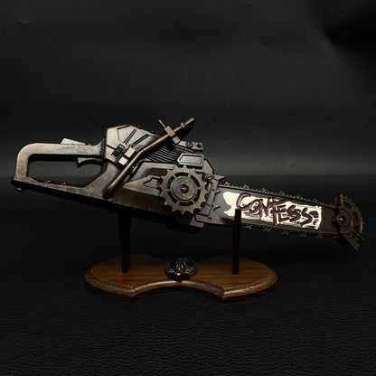 DF Game Two Handed Chainsaw Weapon Metal Replica