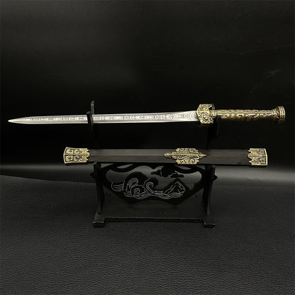 Hand-Forged Han Dynasty CaoCao YiTian QingGang Sword 26cm/10.2"