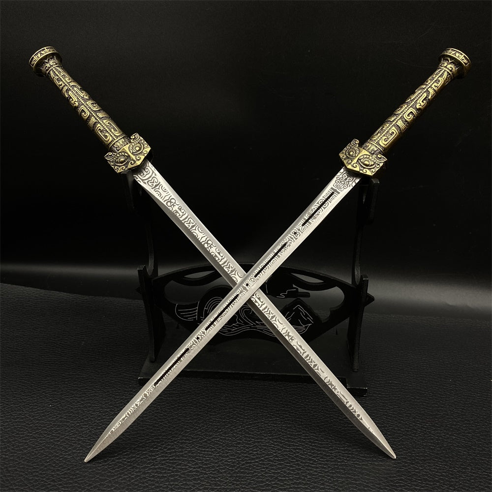 Hand-Forged Han Dynasty CaoCao YiTian QingGang Sword 26cm/10.2"