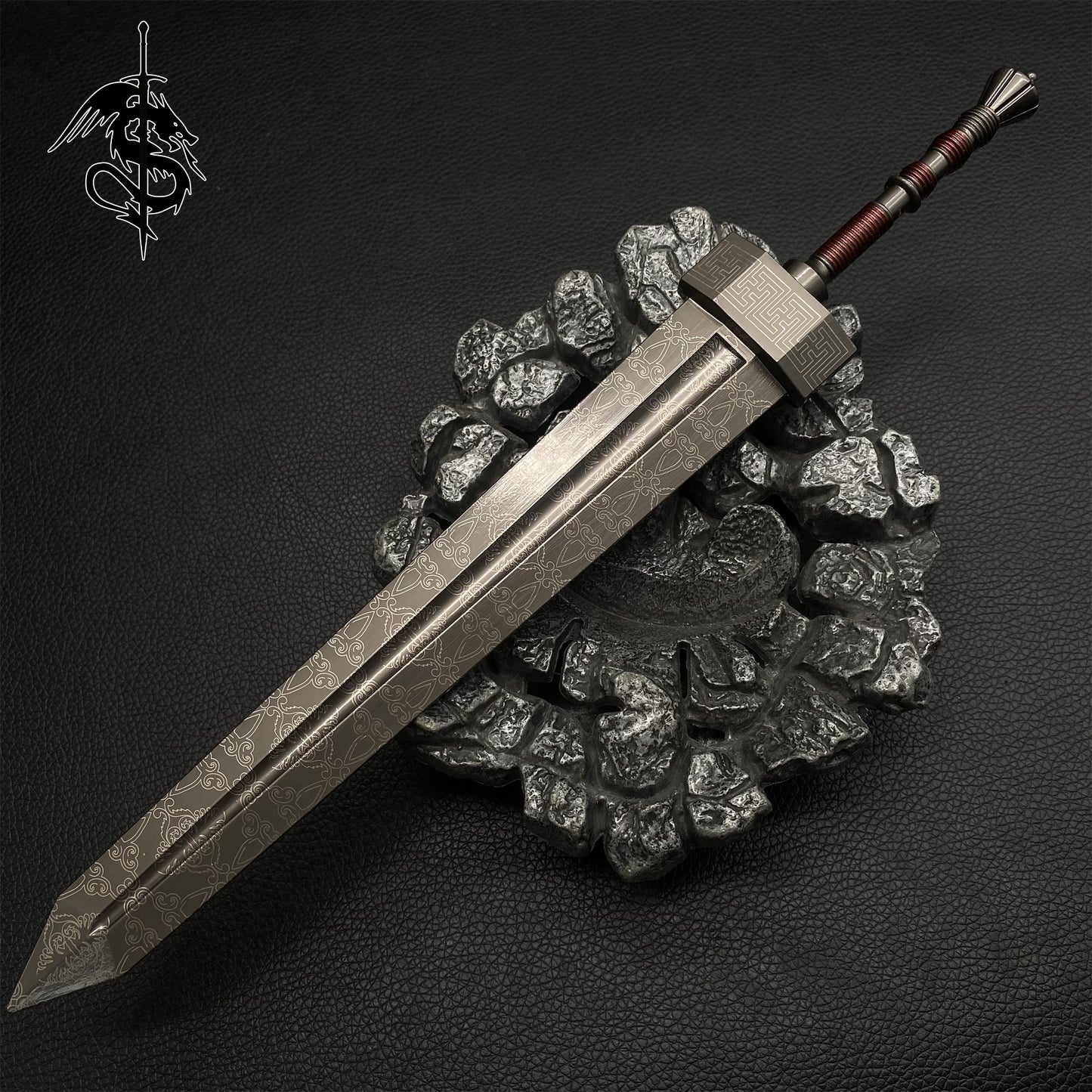 Damascus Pattern ER Greatsword Metal Replica 30CM/11.8''