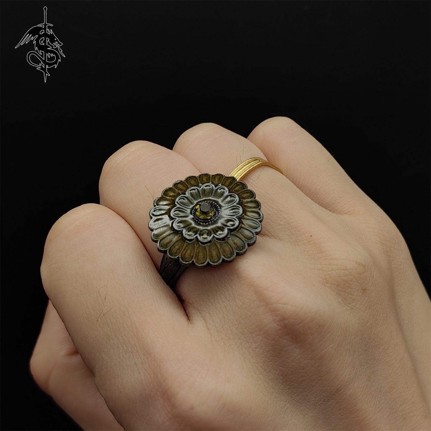 Cloranthy Ring Alloy Open Ring Cool Gamer Gift