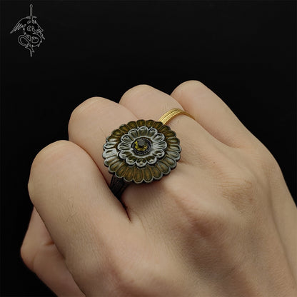 Cloranthy Ring Alloy Open Ring Cool Gamer Gift