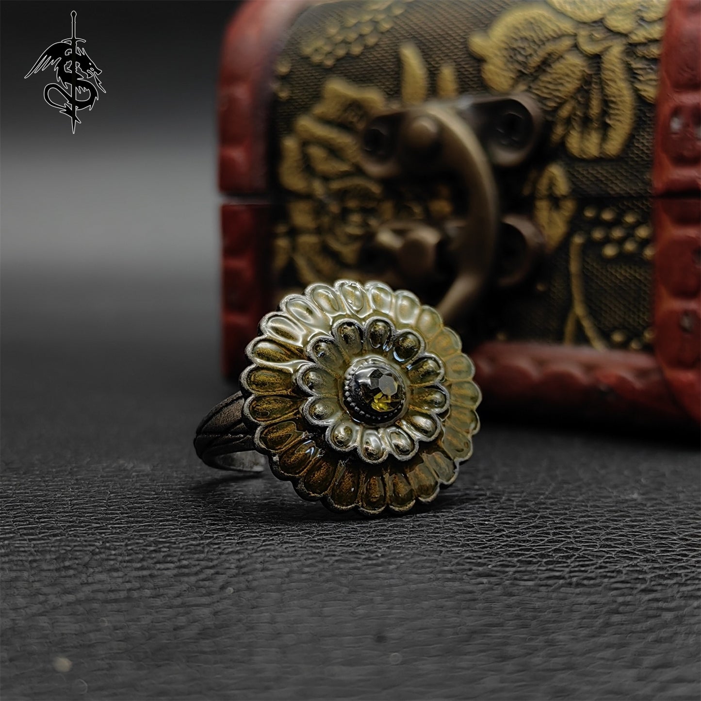 Cloranthy Ring Alloy Open Ring Cool Gamer Gift