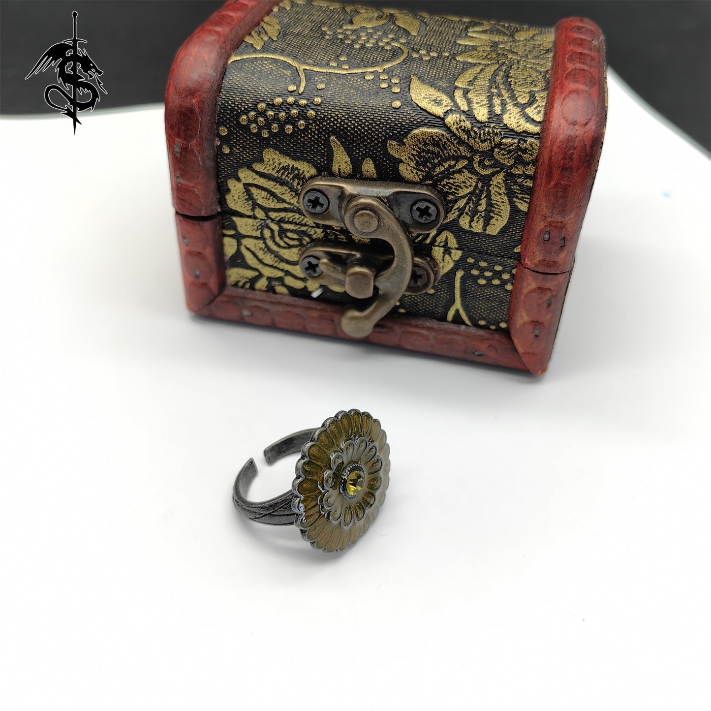 Cloranthy Ring Alloy Open Ring Cool Gamer Gift