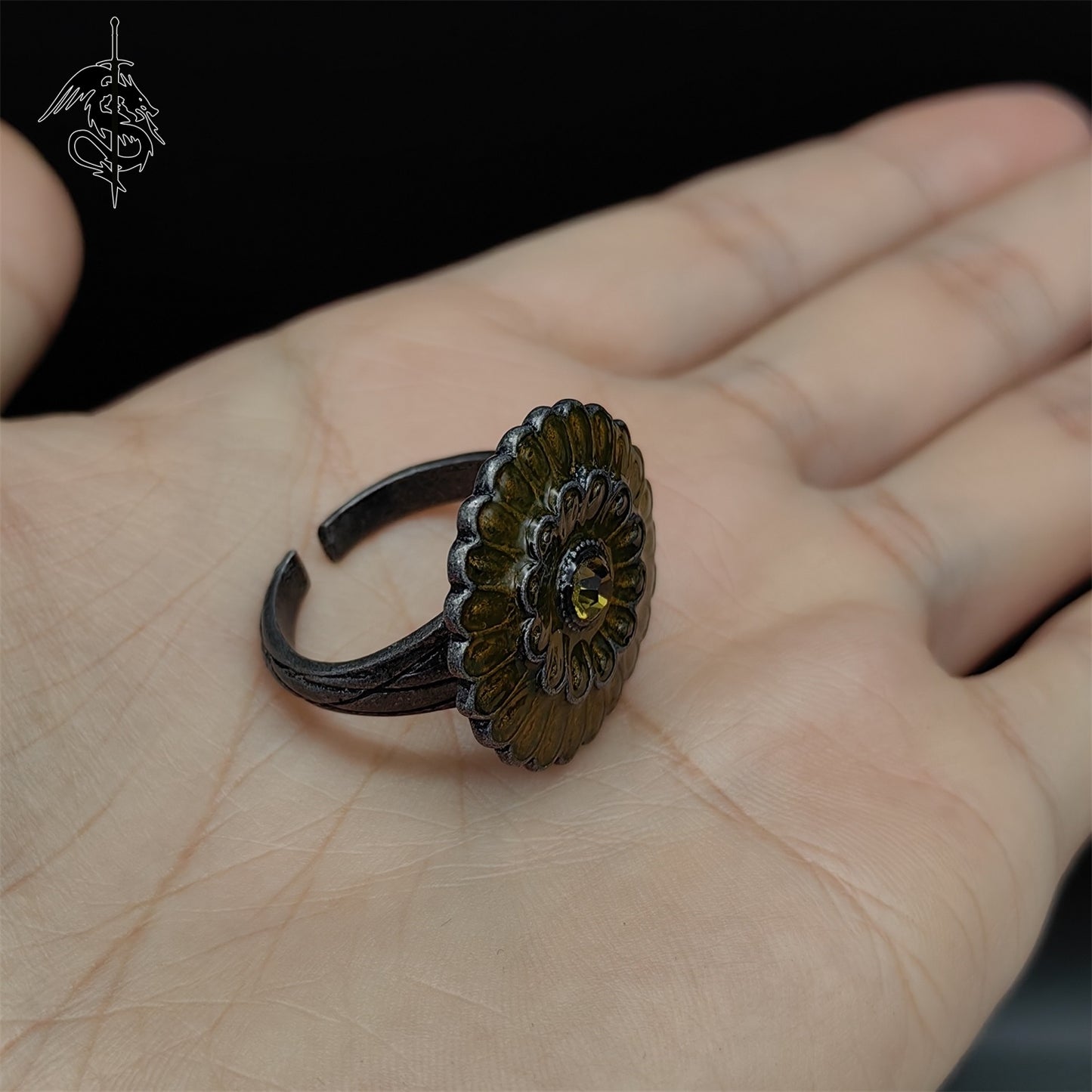 Cloranthy Ring Alloy Open Ring Cool Gamer Gift