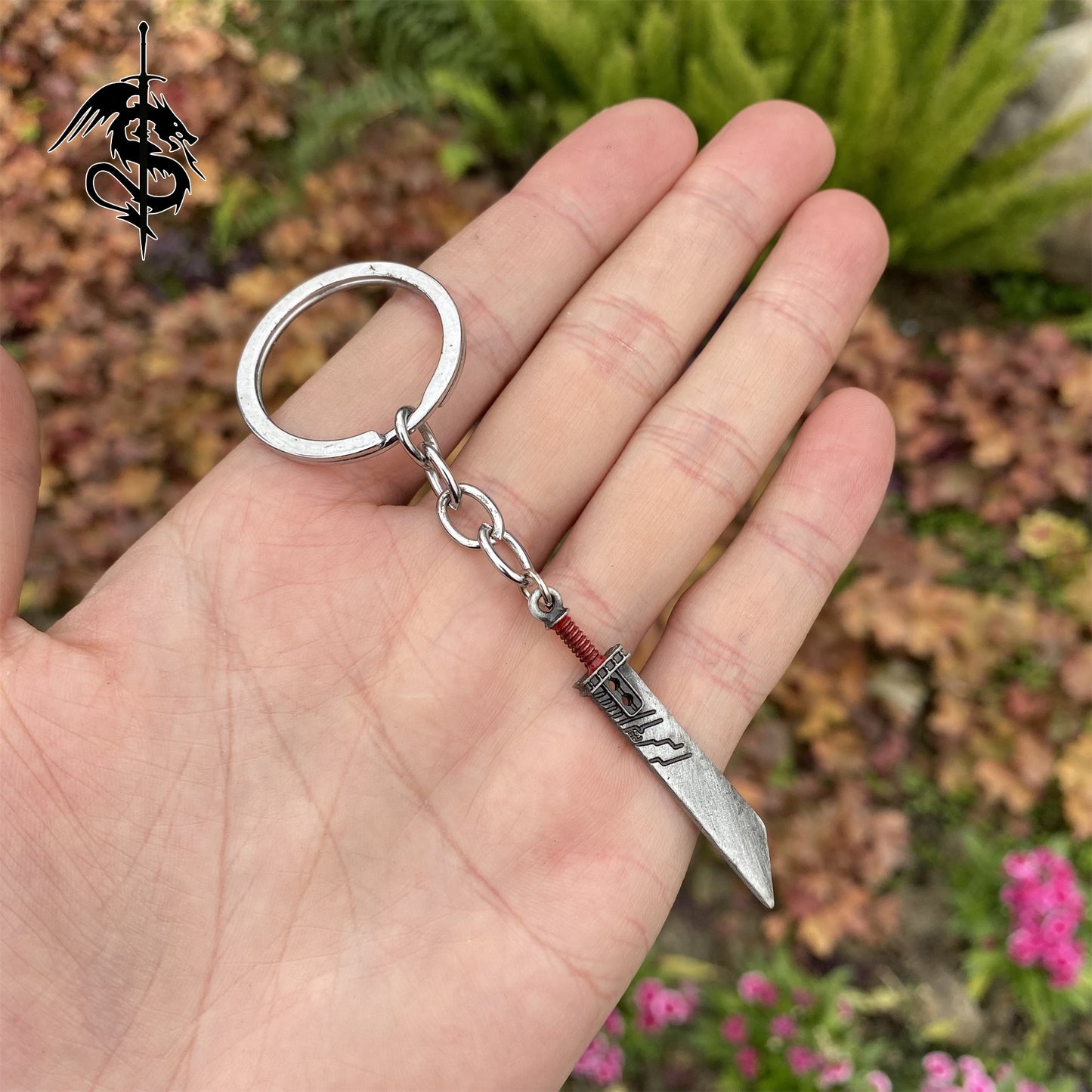 Cloud Strife's Fusion Sword Keychain Necklace Miniature