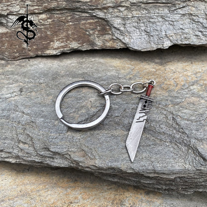 Cloud Strife's Fusion Sword Keychain Necklace Miniature