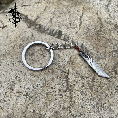 Cloud Strife's Fusion Sword Keychain Necklace Miniature