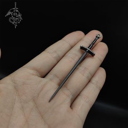 GOT Mini Cold Ice Sword Blunt Blade Metal Keychain