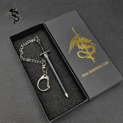 GOT Mini Cold Ice Sword Blunt Blade Metal Keychain