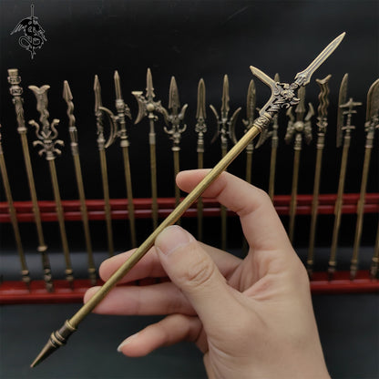 Hand-Forged Metal 18PCS Cold Weapons in Ancient China With Stand