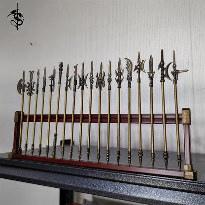 Hand-Forged Metal 18PCS Cold Weapons in Ancient China With Stand