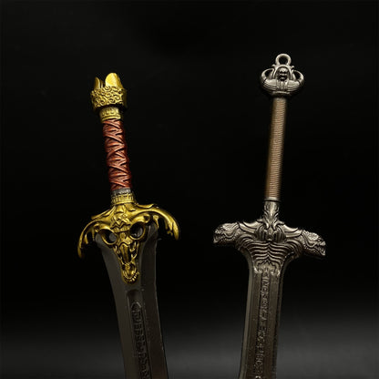 Metal Conan Sword  And King Sword Miniatures Replicas