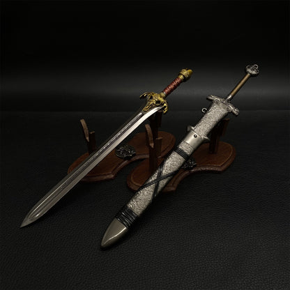 Metal Conan Sword  And King Sword Miniatures Replicas