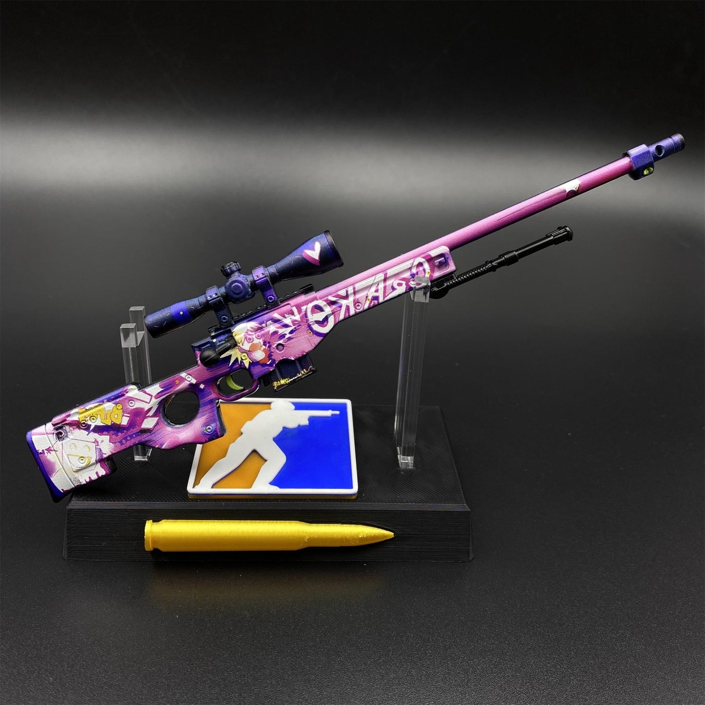 CS2 Game Peripheral - Tiny Gun Crakow! AWP Metal Replica Game Prop Collectible