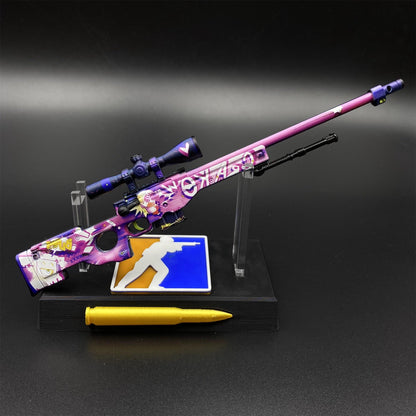 CS2 Game Peripheral - Tiny Gun Crakow! AWP Metal Replica Game Prop Collectible