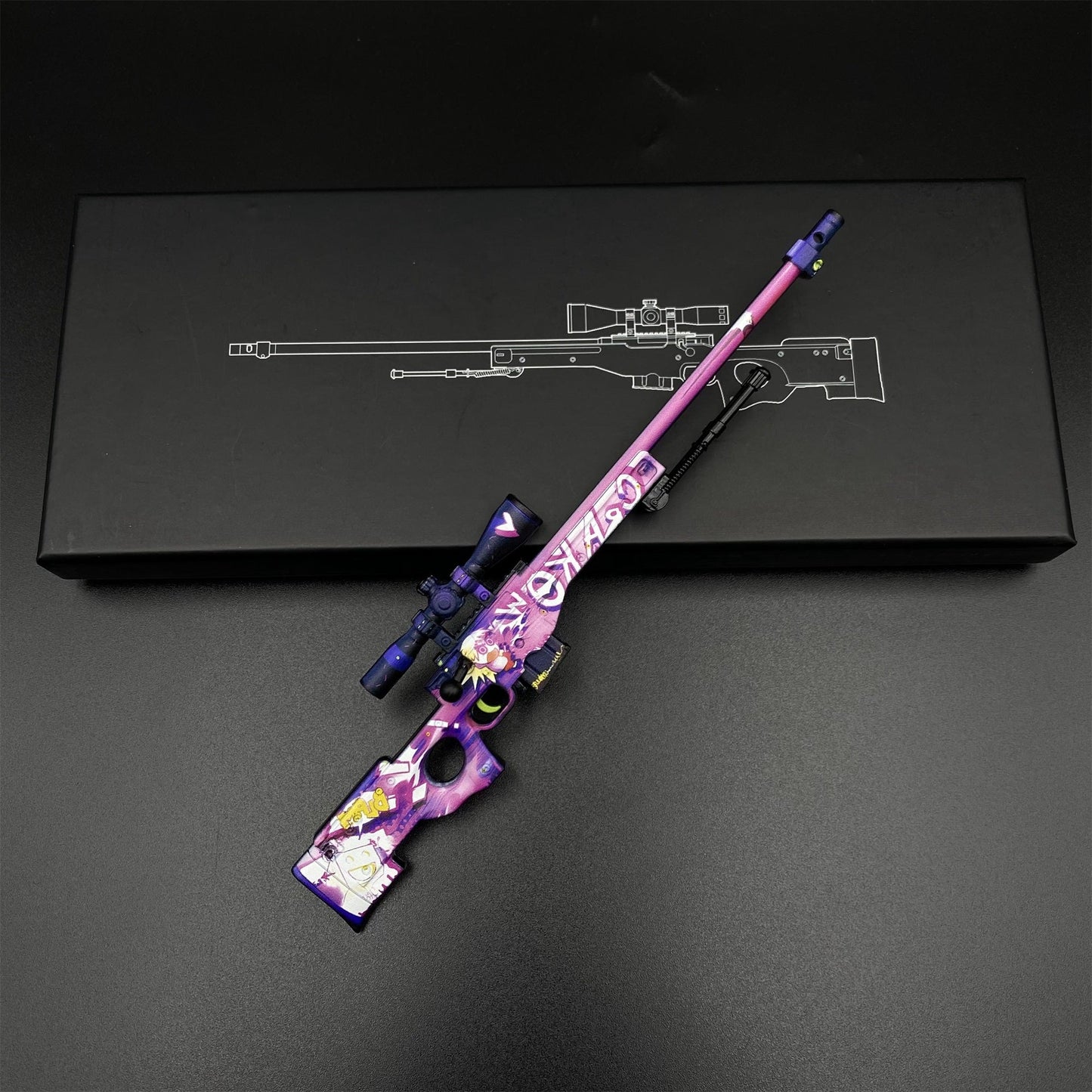 CS2 Game Peripheral - Tiny Gun Crakow! AWP Metal Replica Game Prop Collectible