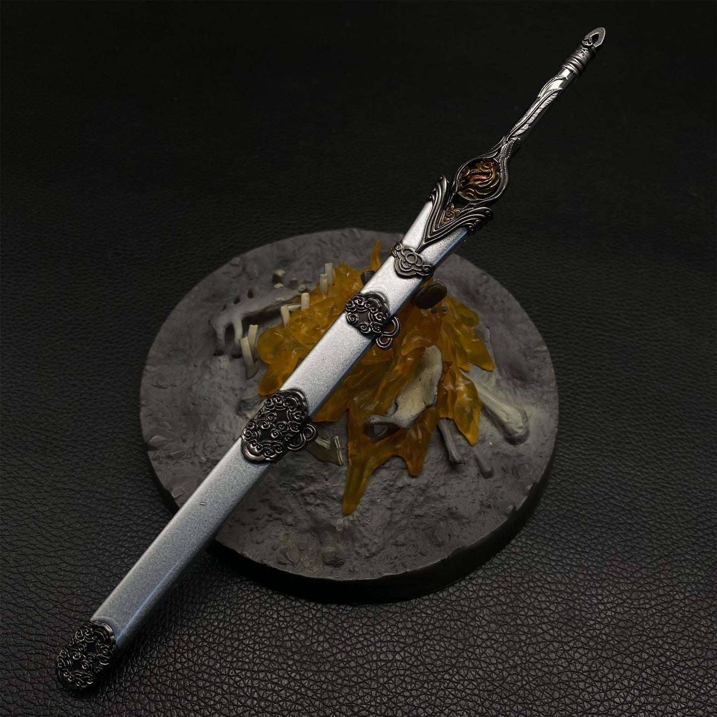 Chinese Ancient Crane Feather Sword Metal Replica