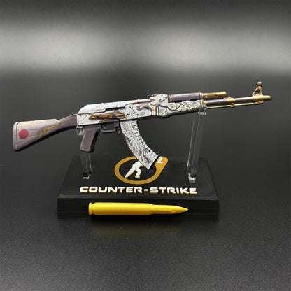 CS2 Game Peripheral - Tiny Gun AK47 Crane Fligh Metal Replica Game Prop Collectible