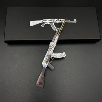 CS2 Game Peripheral - Tiny Gun AK47 Crane Fligh Metal Replica Game Prop Collectible