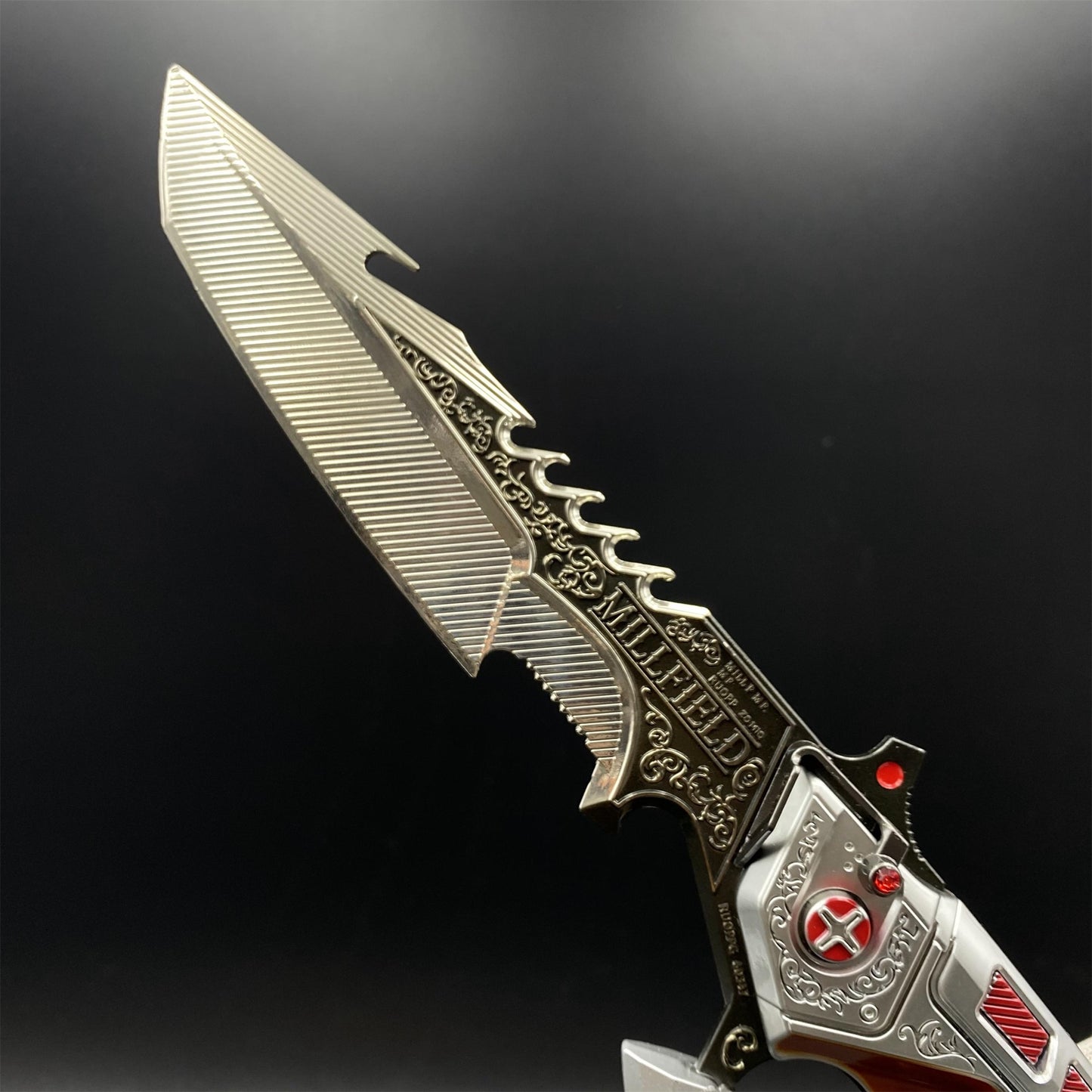 33CM/13" Full Size Delta Force Creed Knife Metal Blunt Blade Replica For Collection