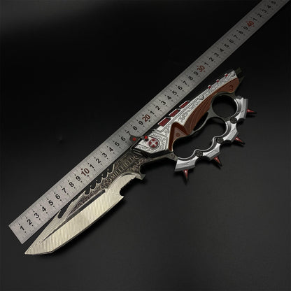 33CM/13" Full Size Delta Force Creed Knife Metal Blunt Blade Replica For Collection